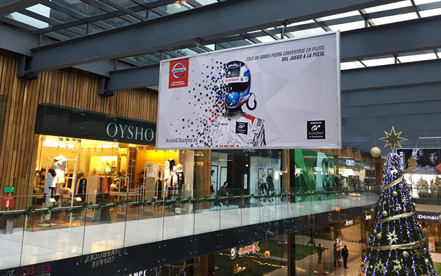 publicidad en centros comerciales